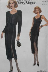 8551 EZ VOGUE LINED BOLERO JACKET, SLVLSS DRESS PATTERN 8-12